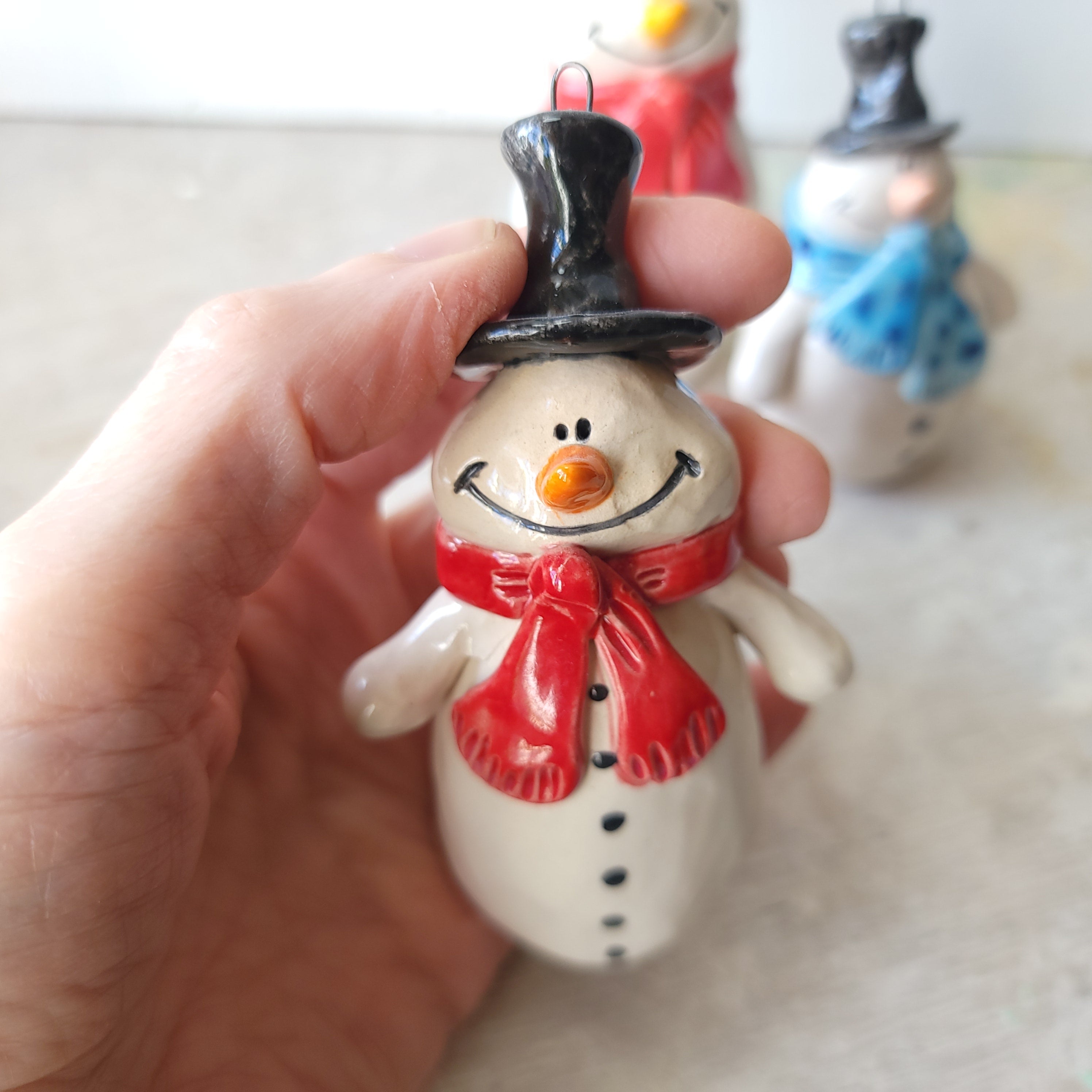 Three snowmen