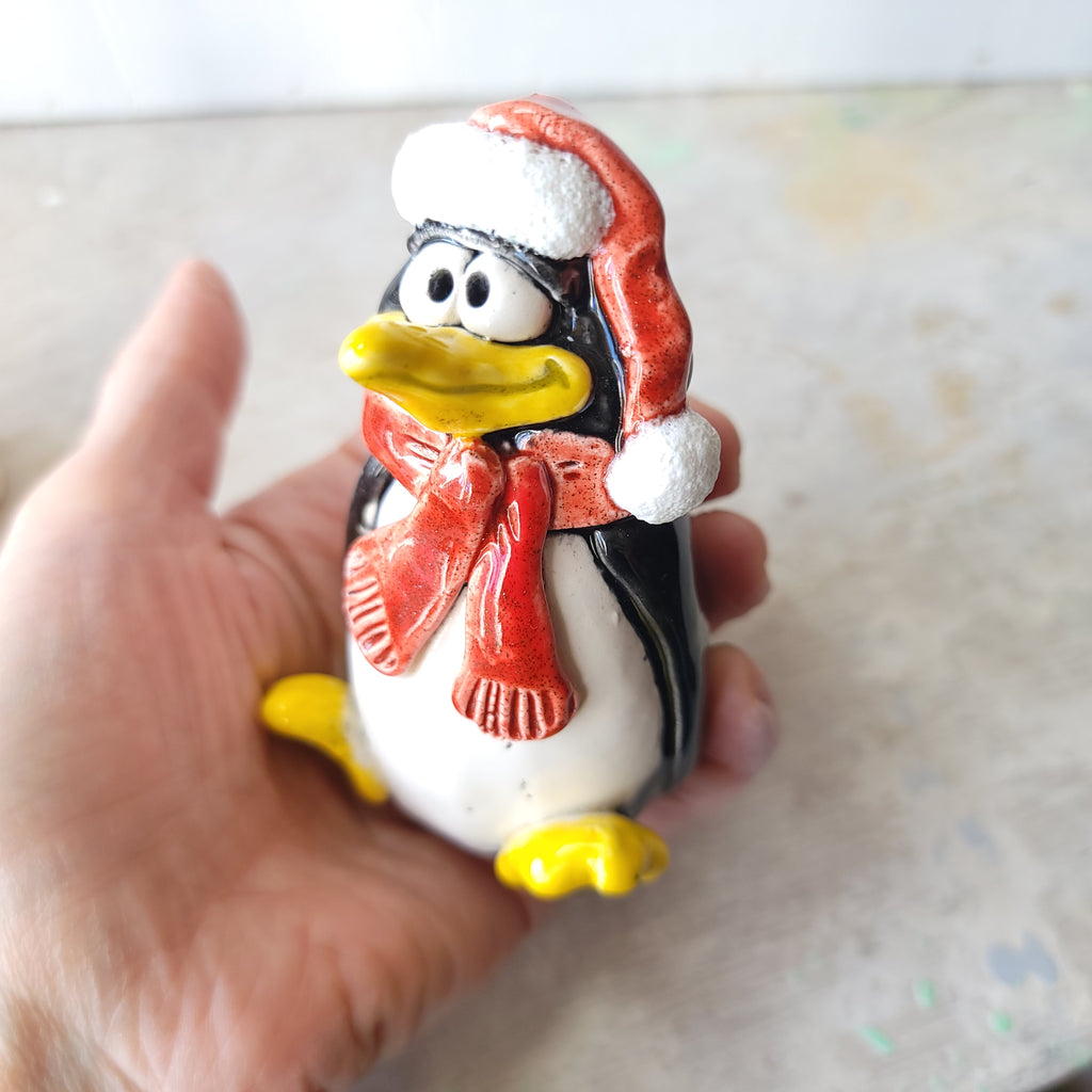 Snowman and penguin