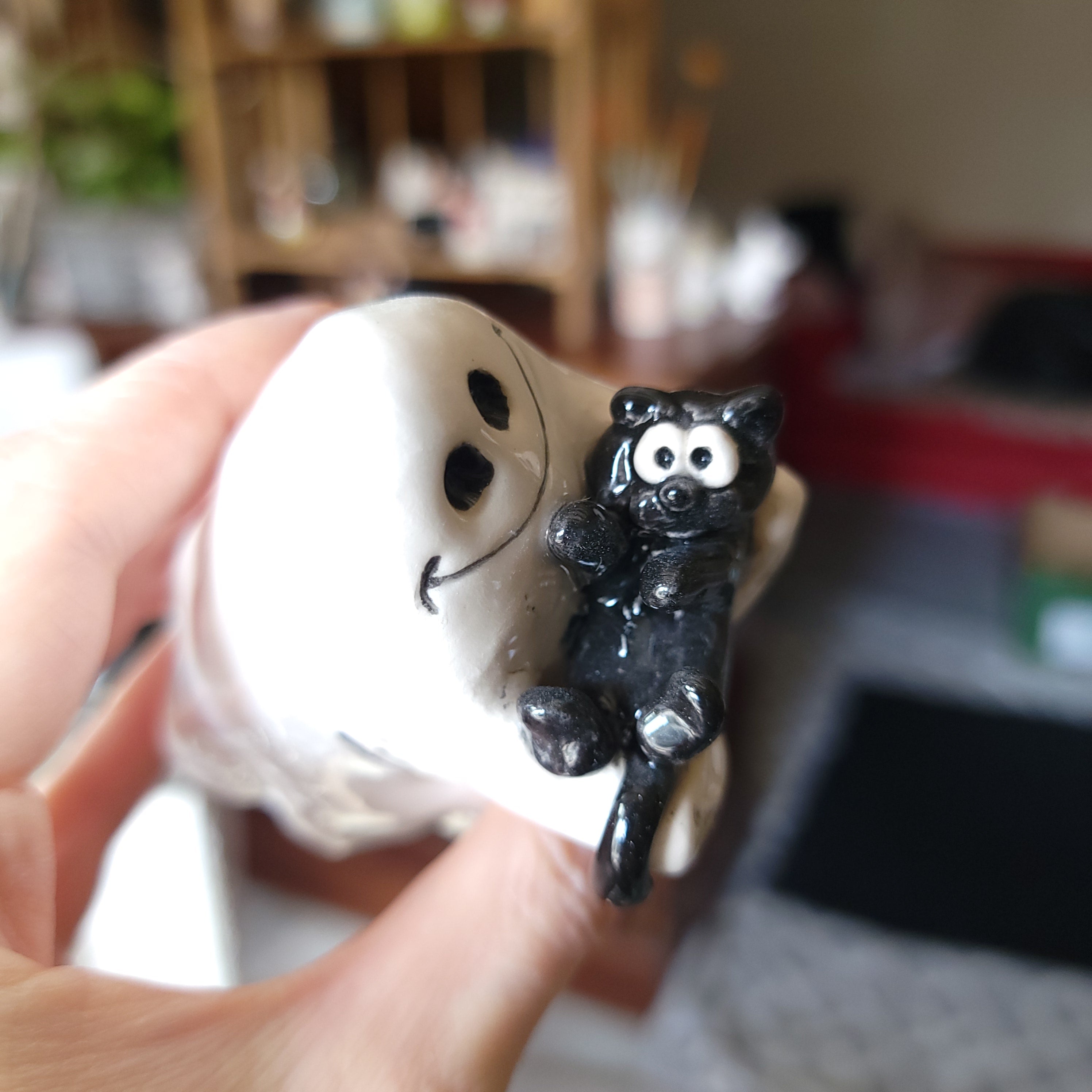 Ghost and black cat 1