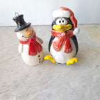 Snowman and penguin