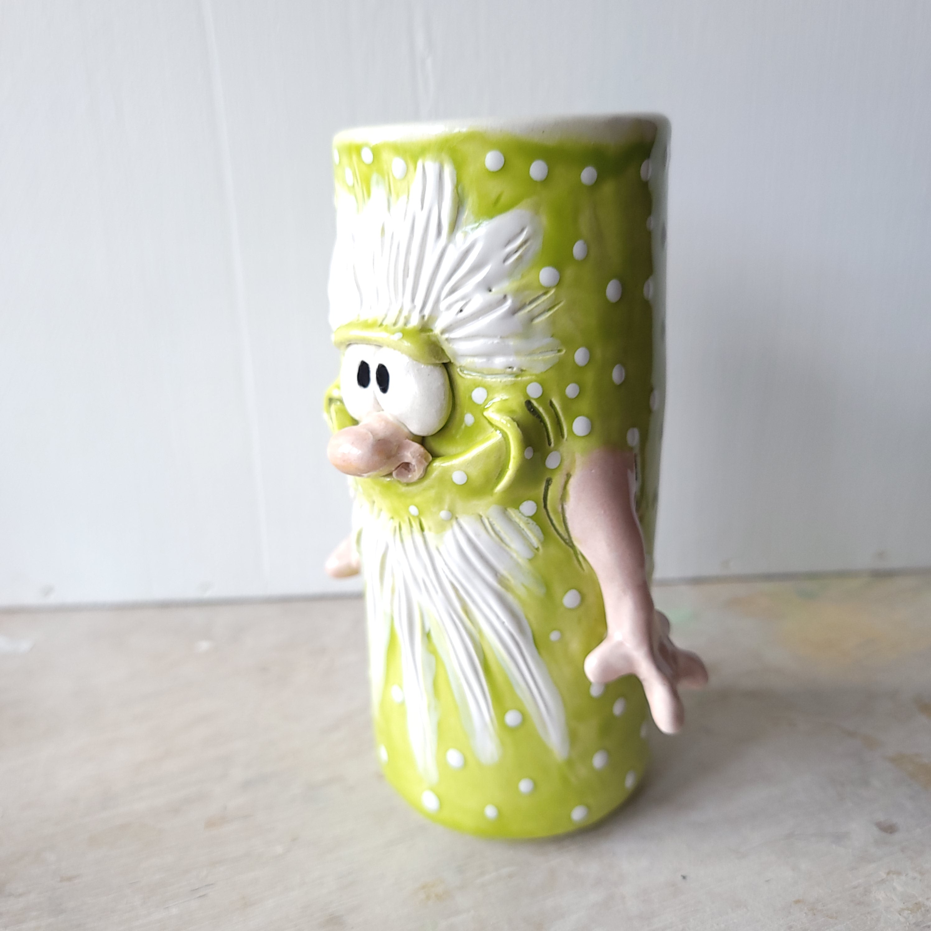 Beaker Boy! Green spotty one.
