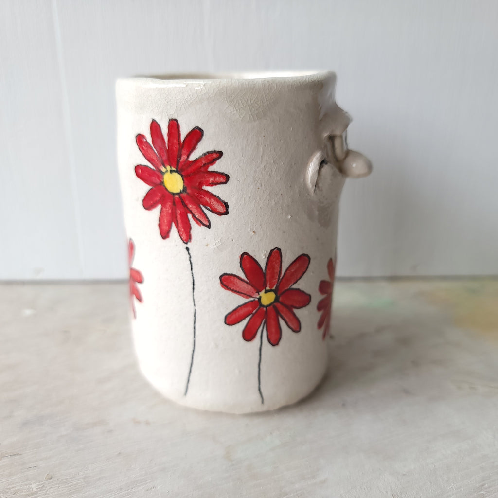 Flower man pen pot