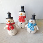 Three snowmen