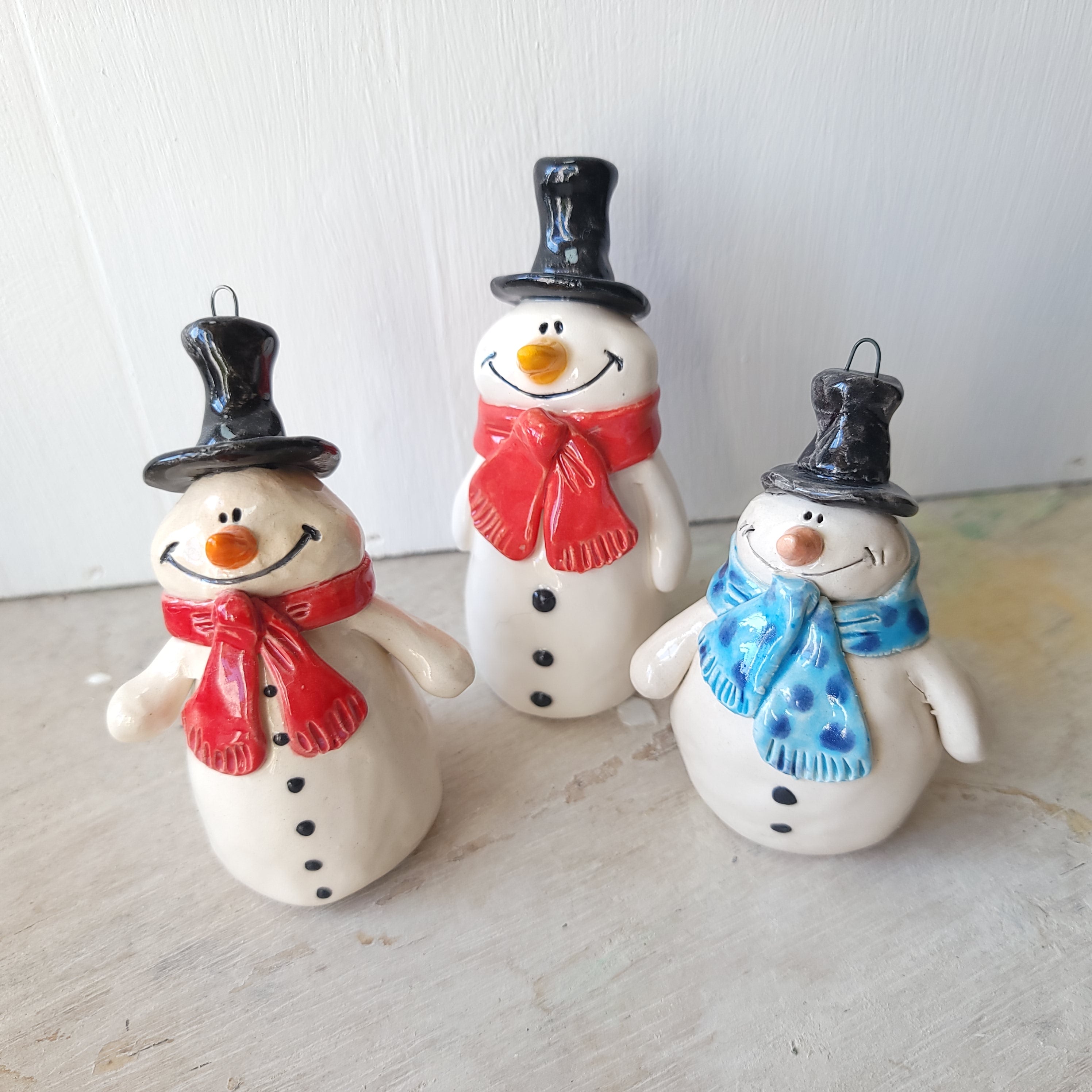 Three snowmen