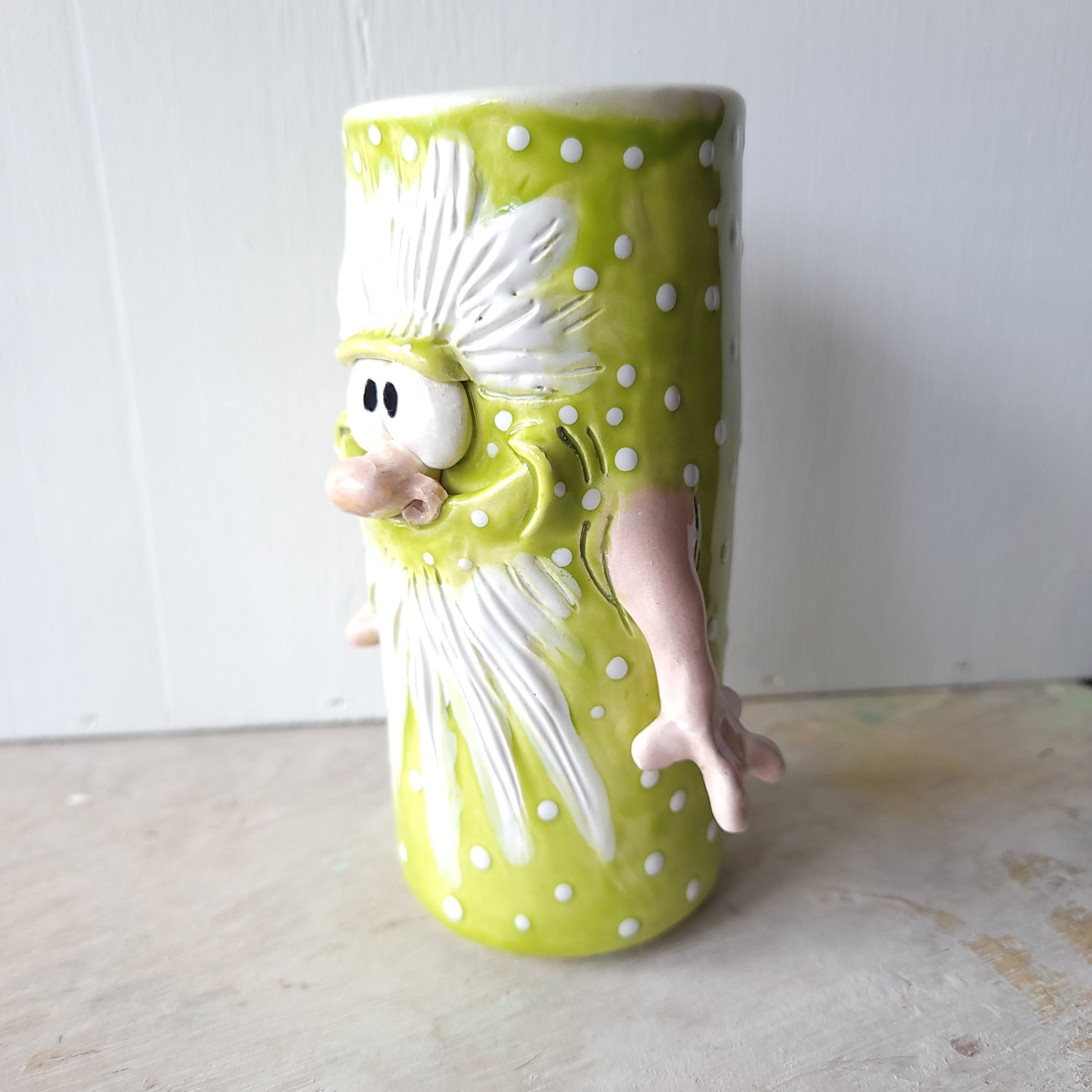 Beaker Boy! Green spotty one.