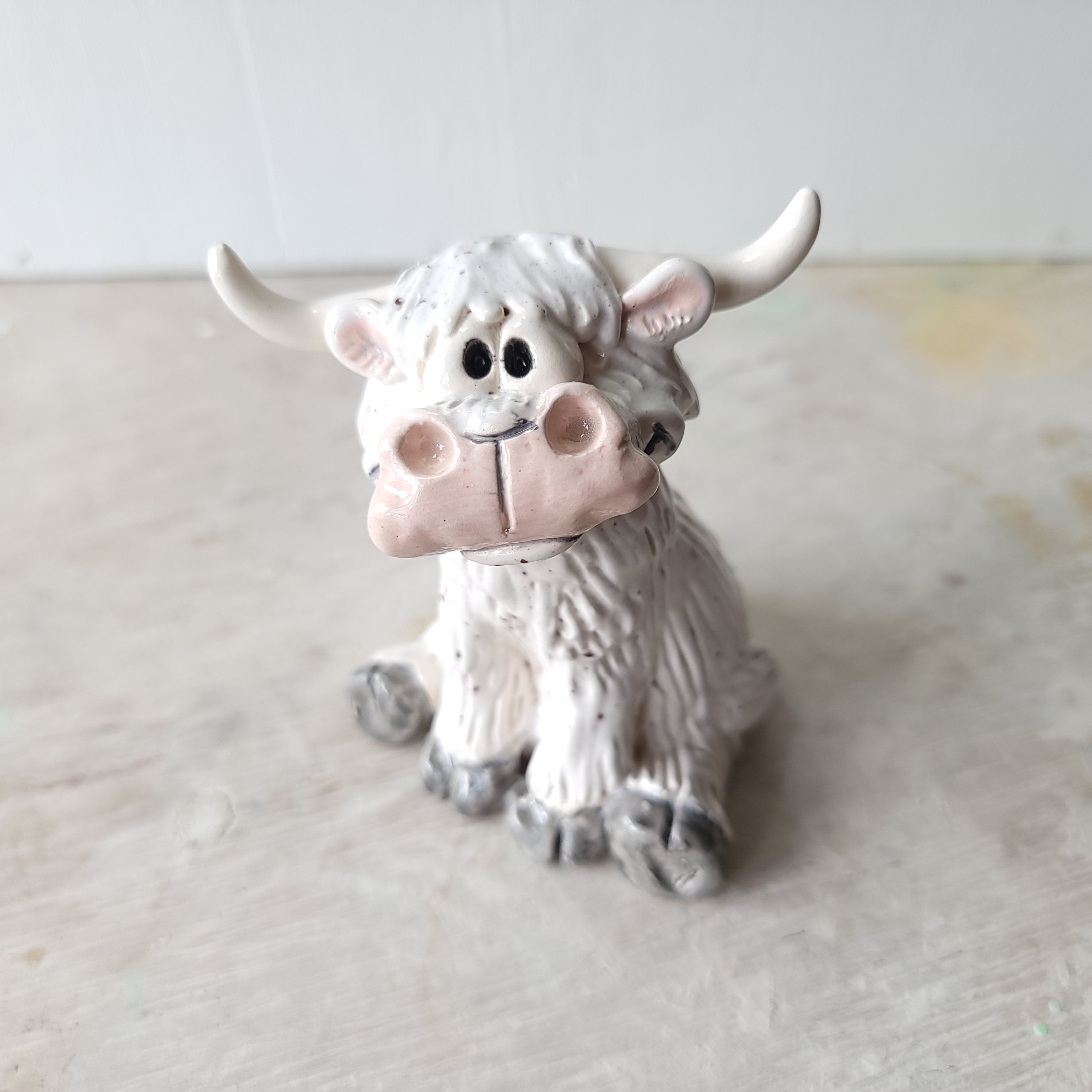 Funny speckled cow