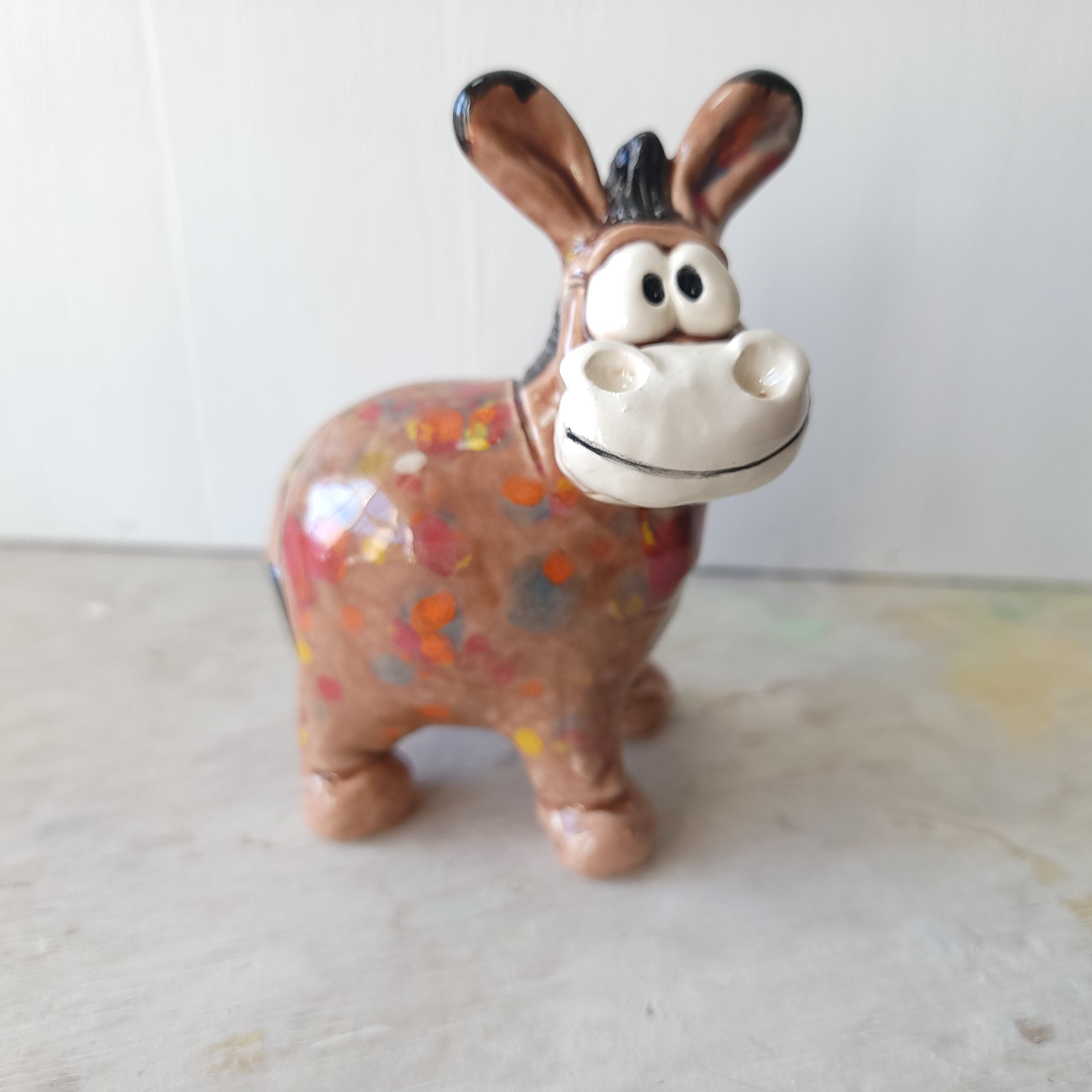 Spotty donkey
