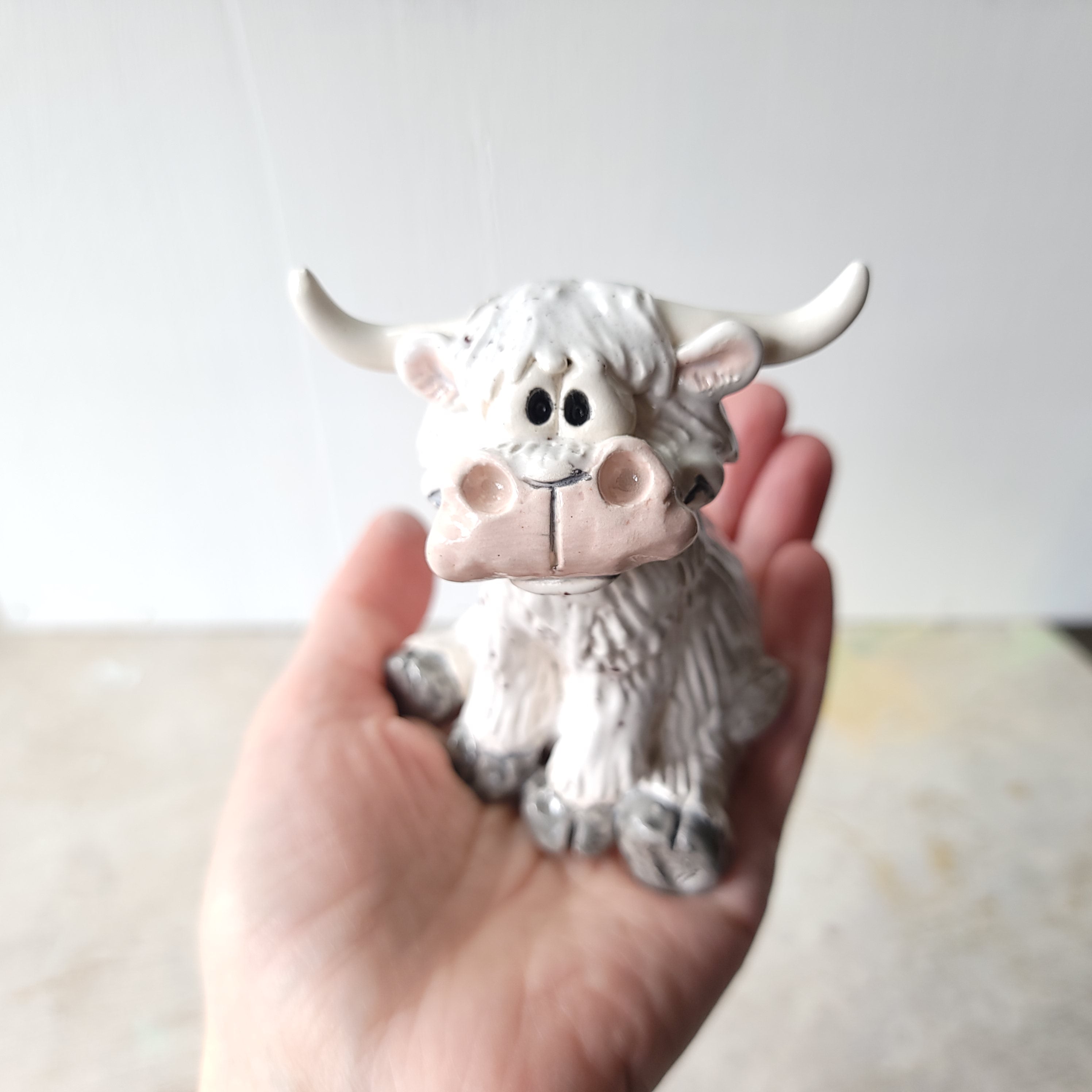 Funny speckled cow