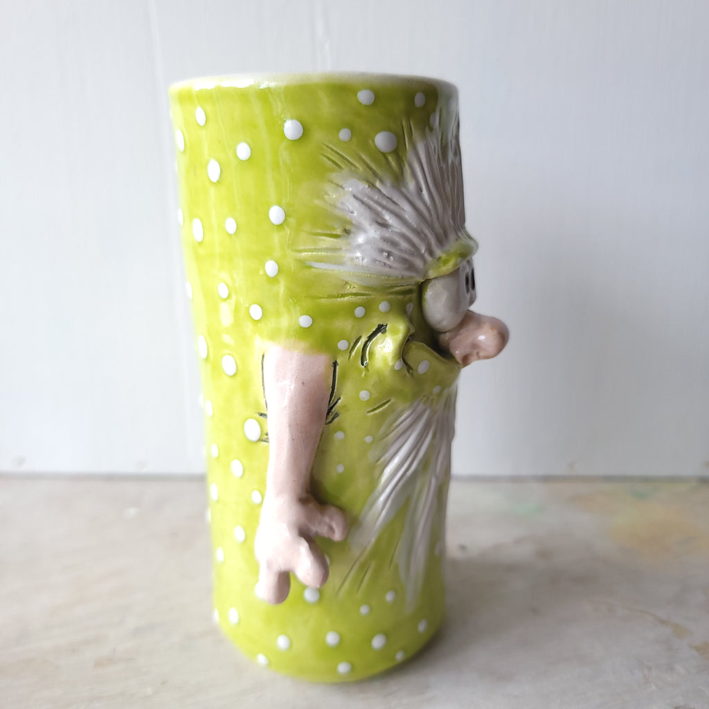 Beaker Boy! Green spotty one.
