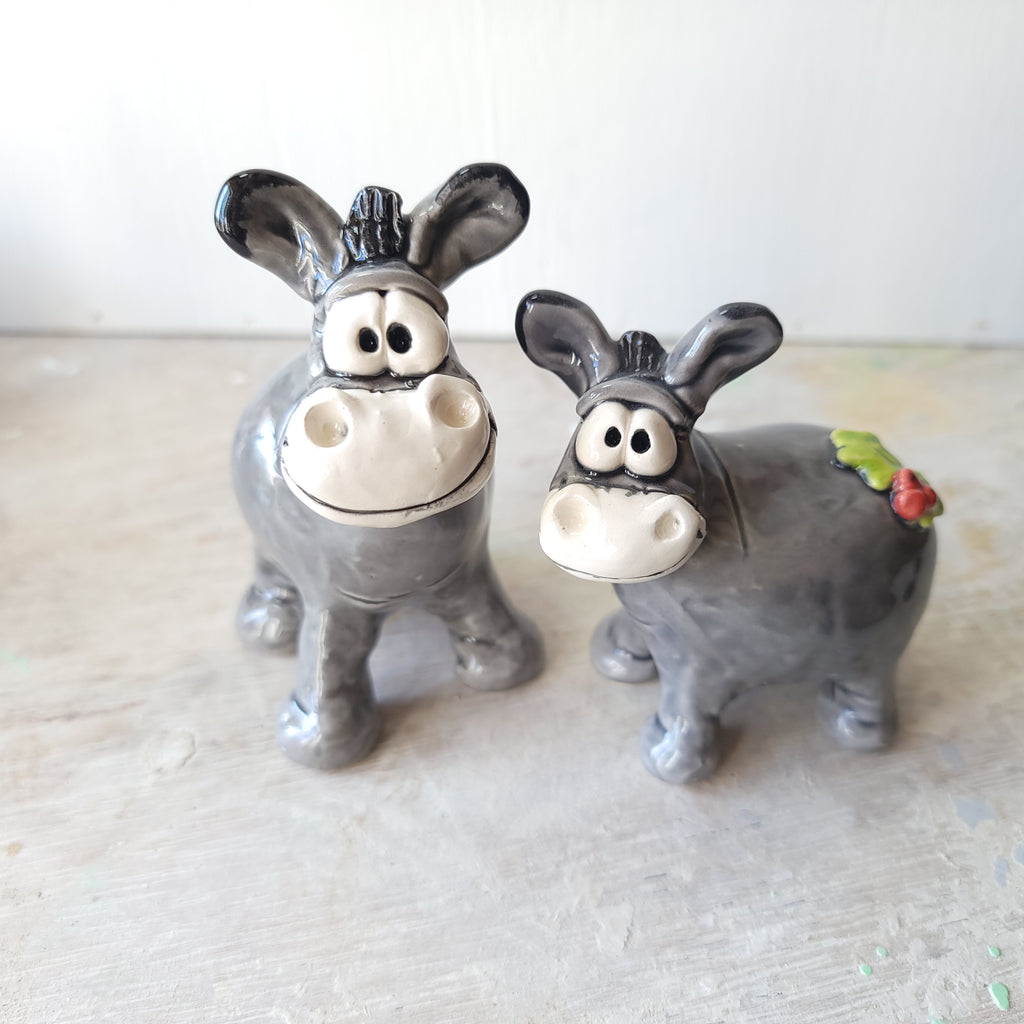 Two donkeys