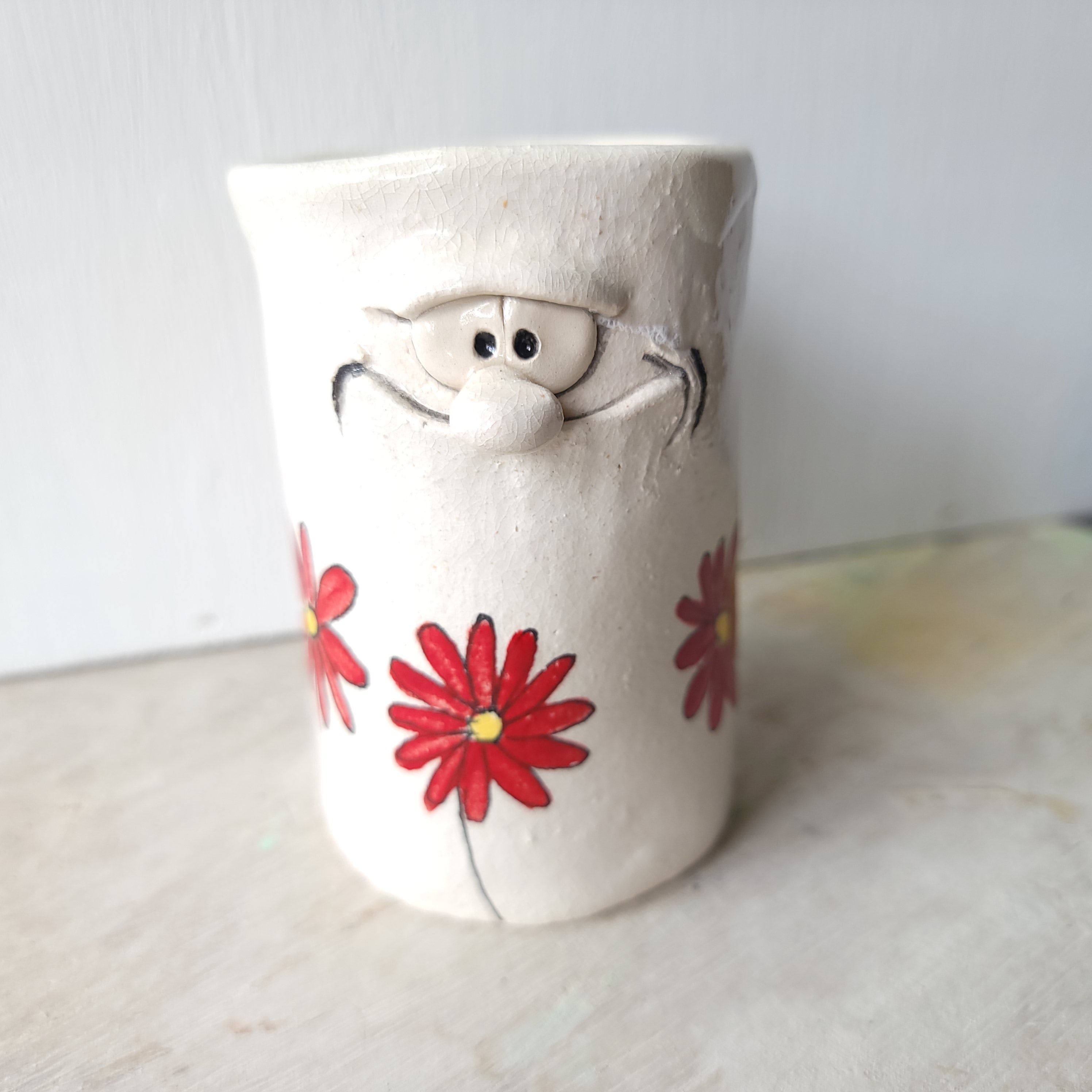 Flower man pen pot