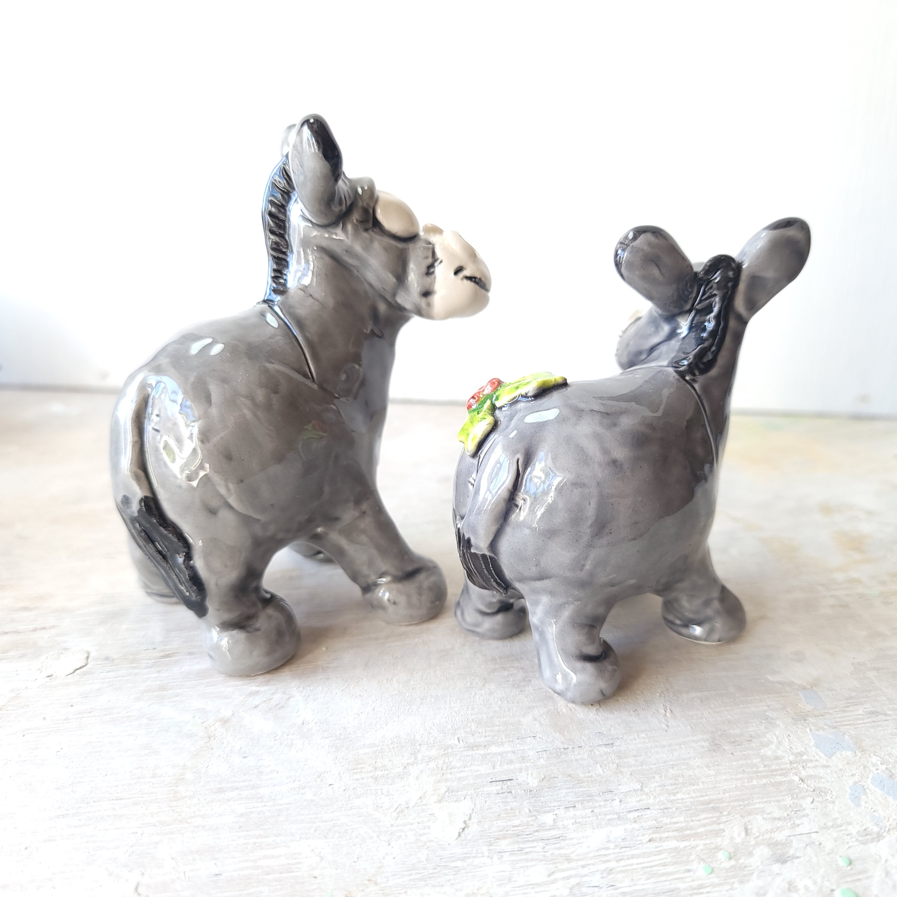 Two donkeys