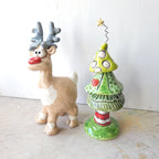 Christmas tree and reindeer