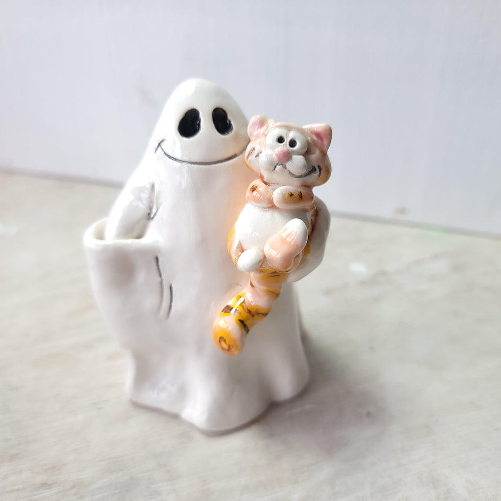 Ghost and ginger cat