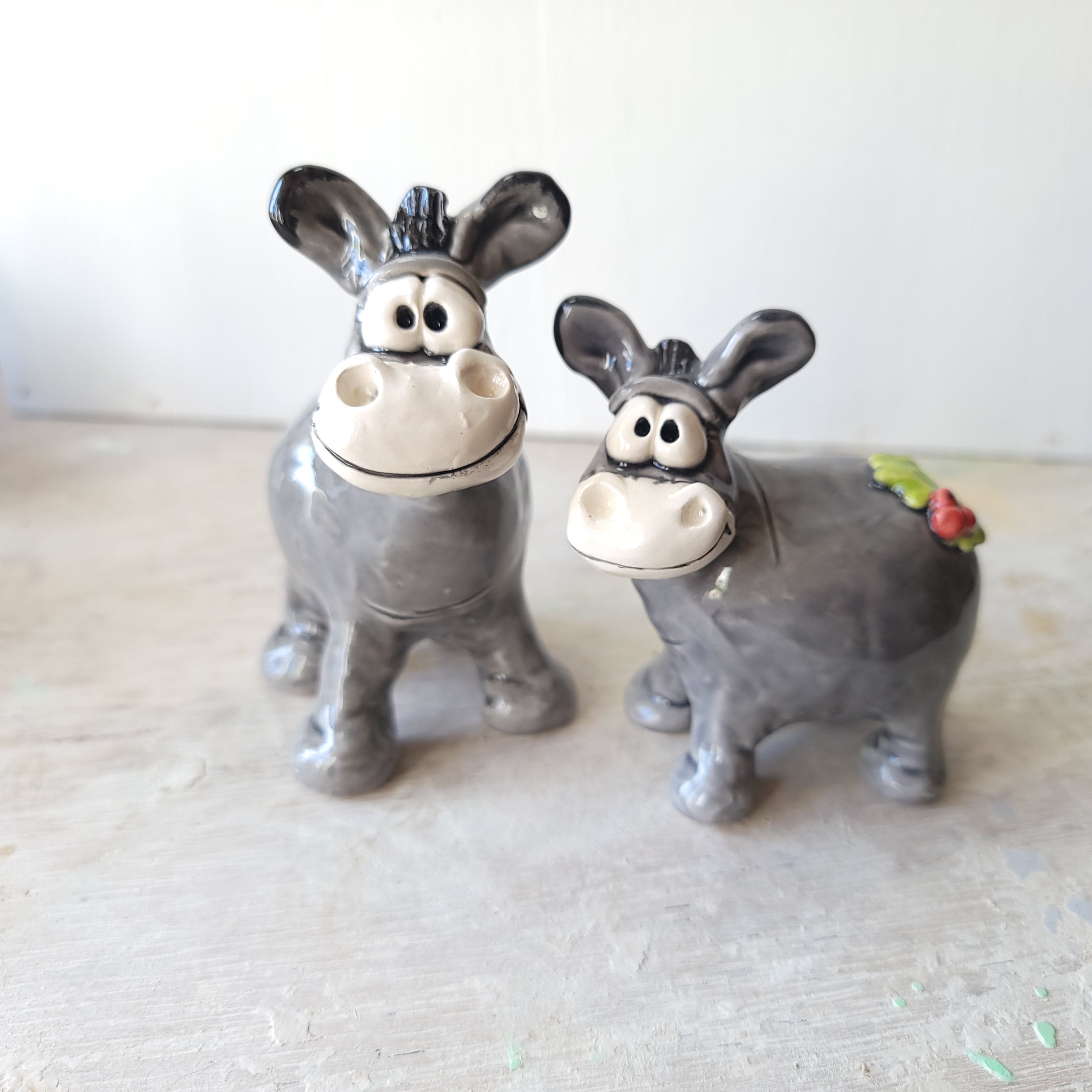 Two donkeys