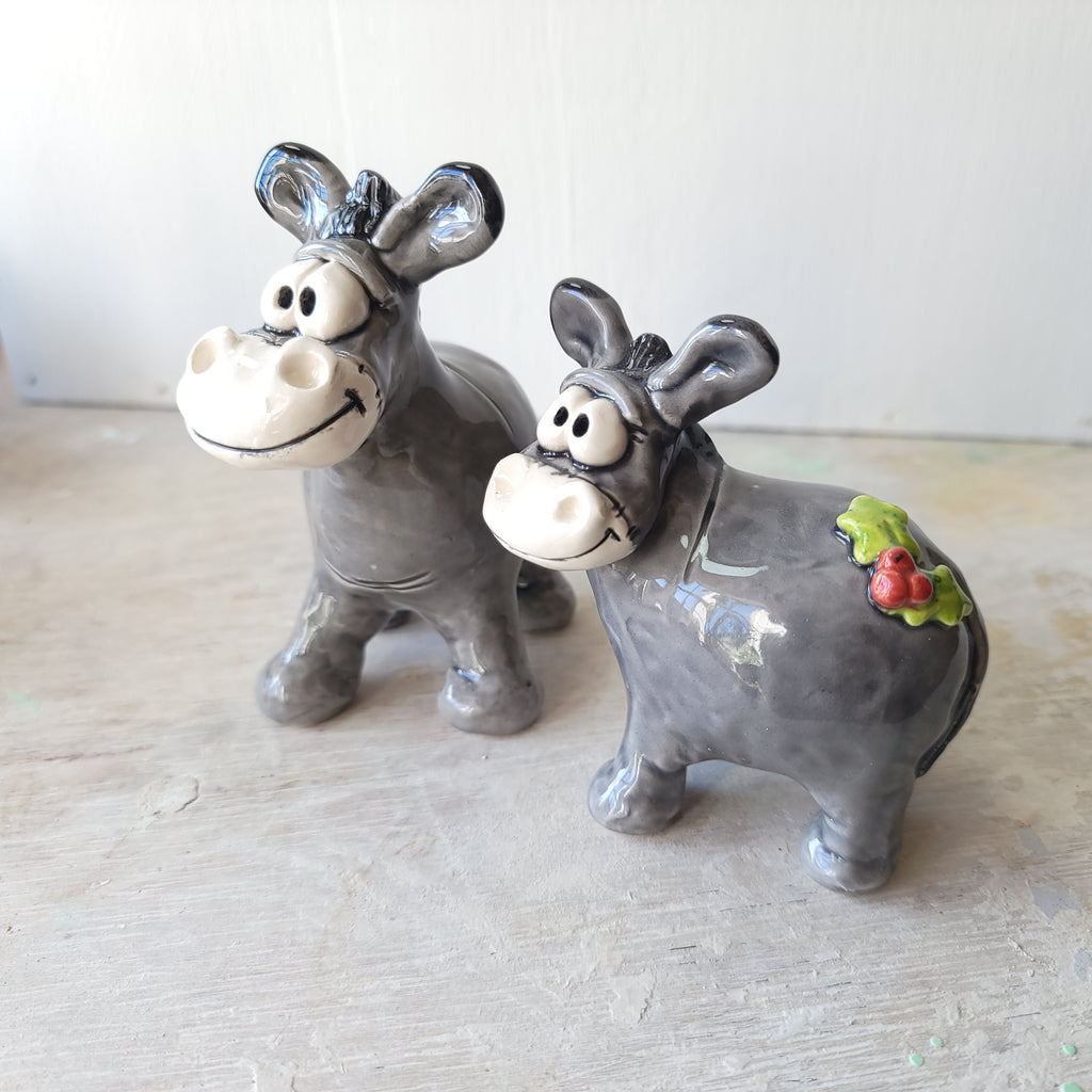 Two donkeys