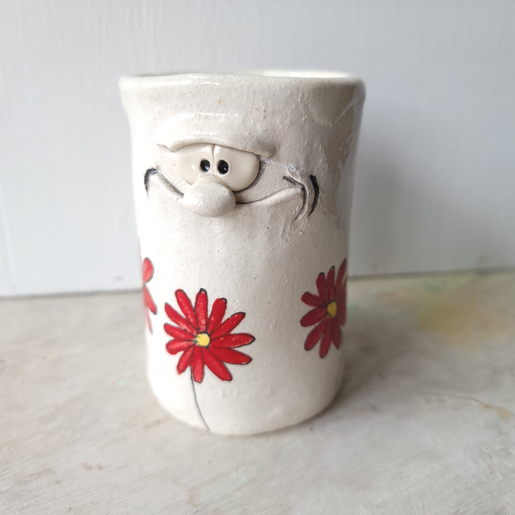 Flower man pen pot