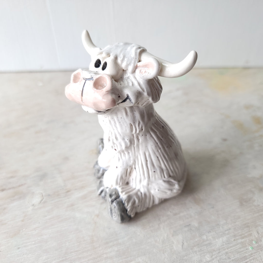 Funny speckled cow