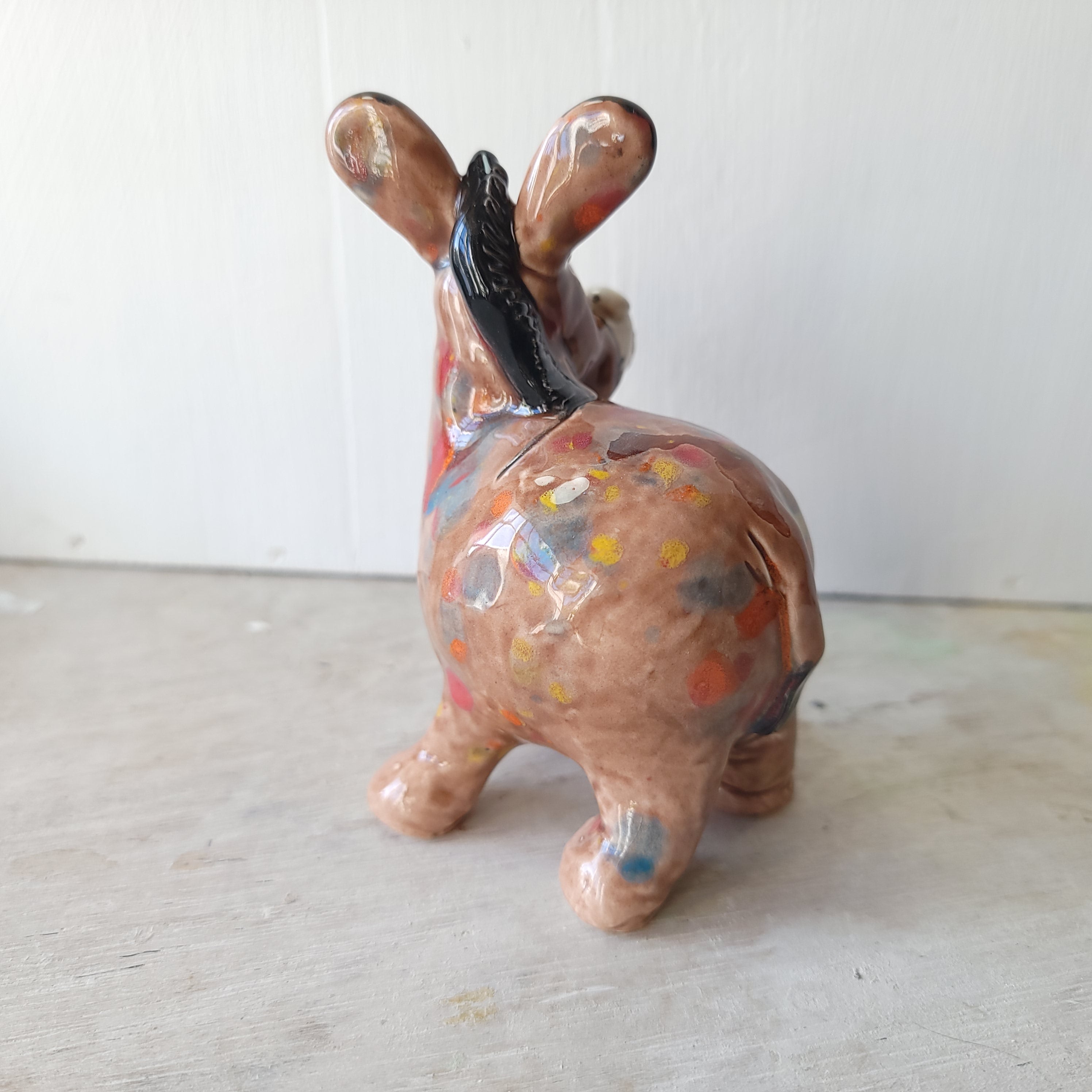 Spotty donkey
