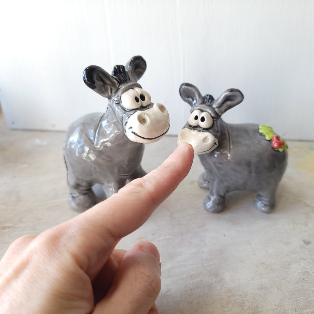 Two donkeys