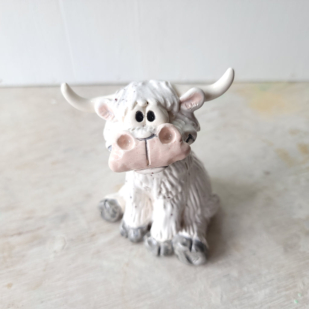 Funny speckled cow