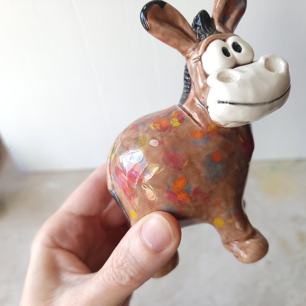 Spotty donkey