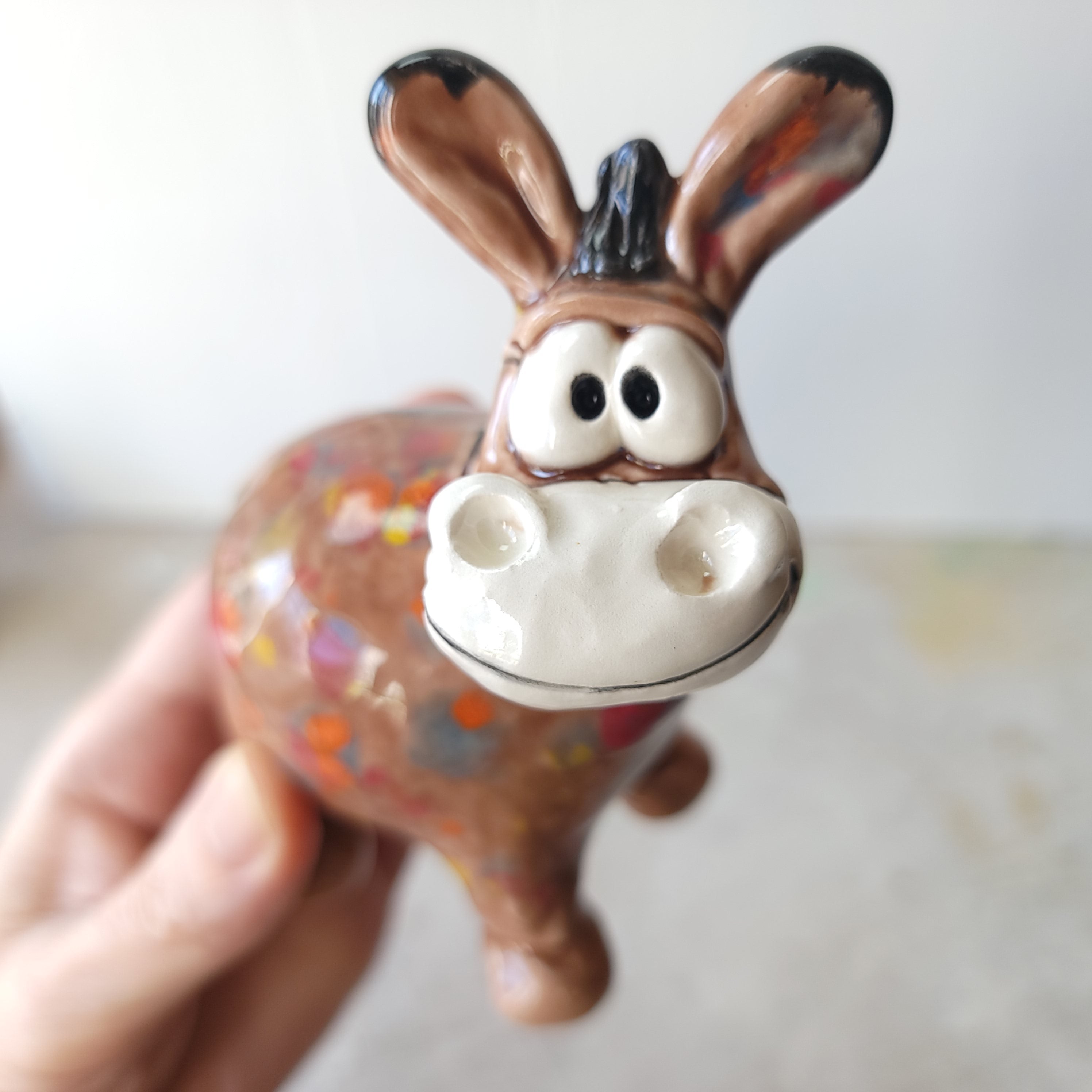 Spotty donkey