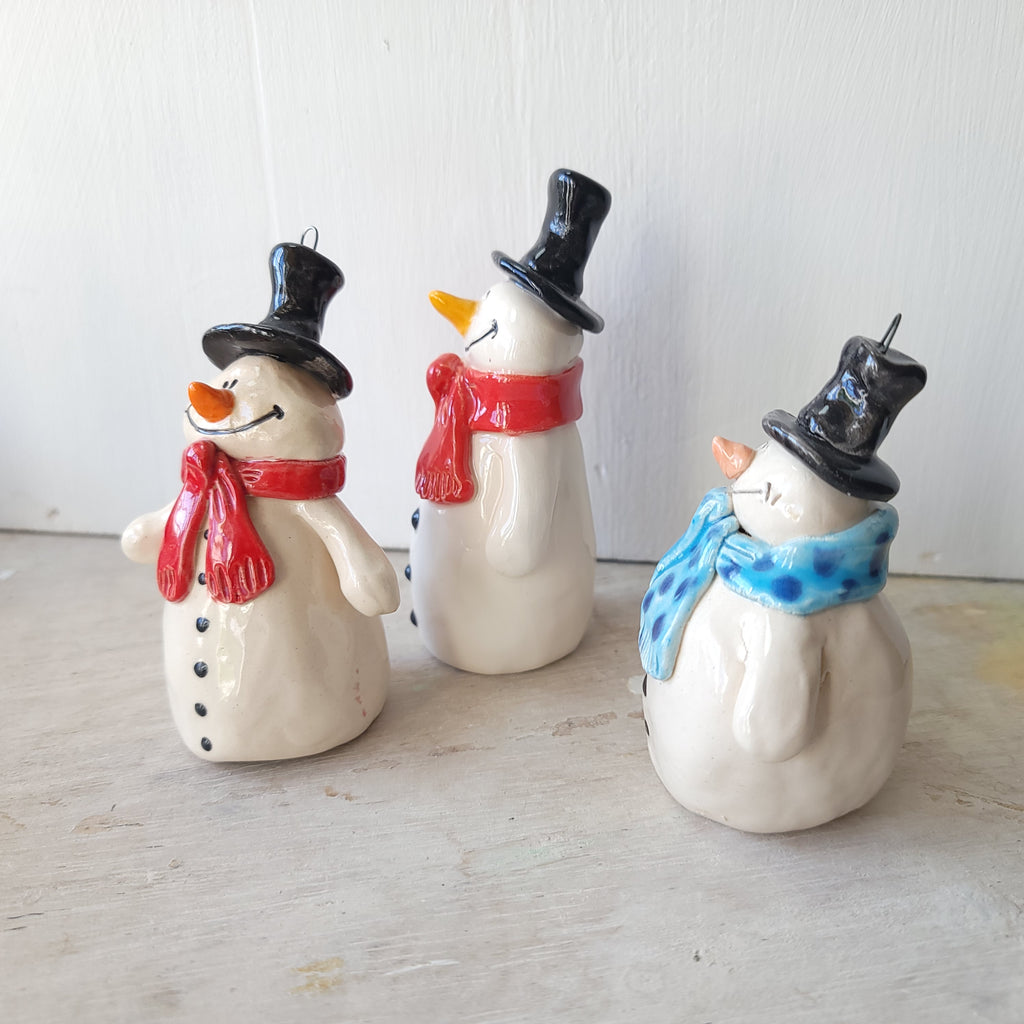 Three snowmen
