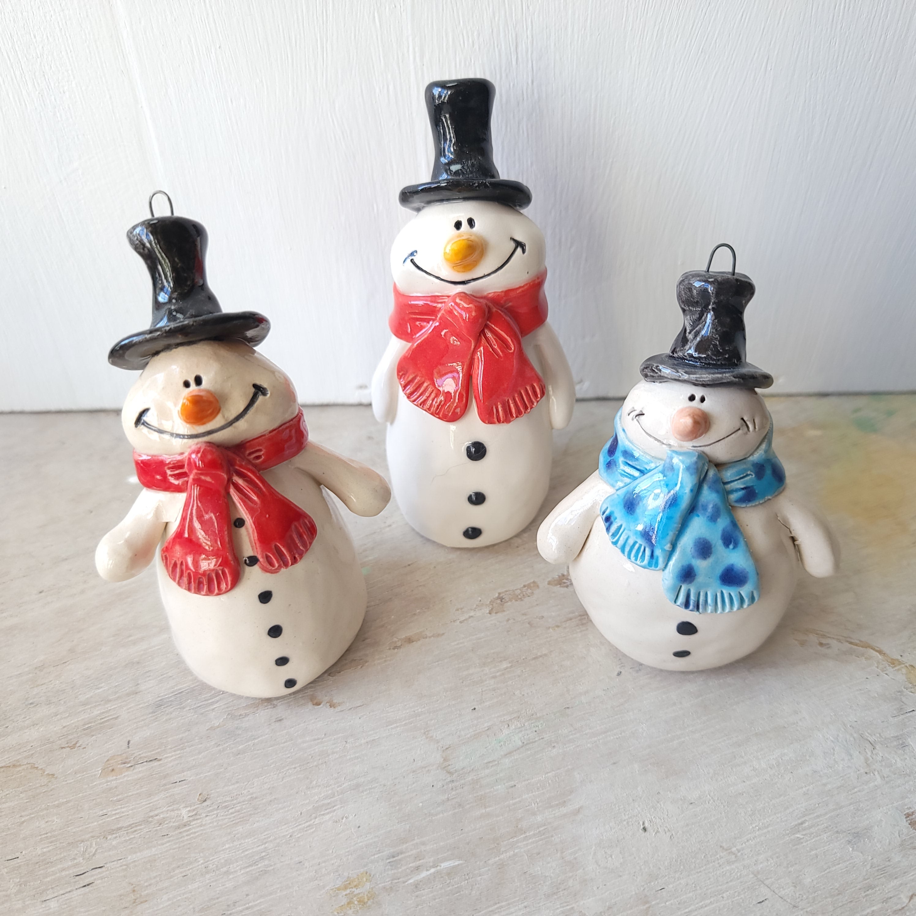 Three snowmen